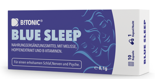 B!TONIC® Blue Sleep 10 Kapseln - Der natürliche Schlafoptimierer